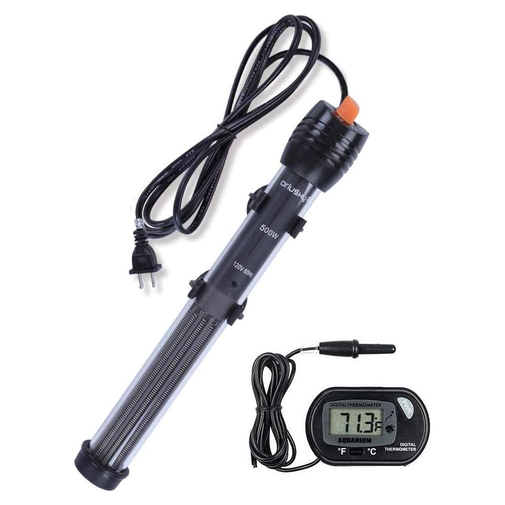 Calentador de Acuario Sumergible Orlushy 300W Ajustable con Termómetro
