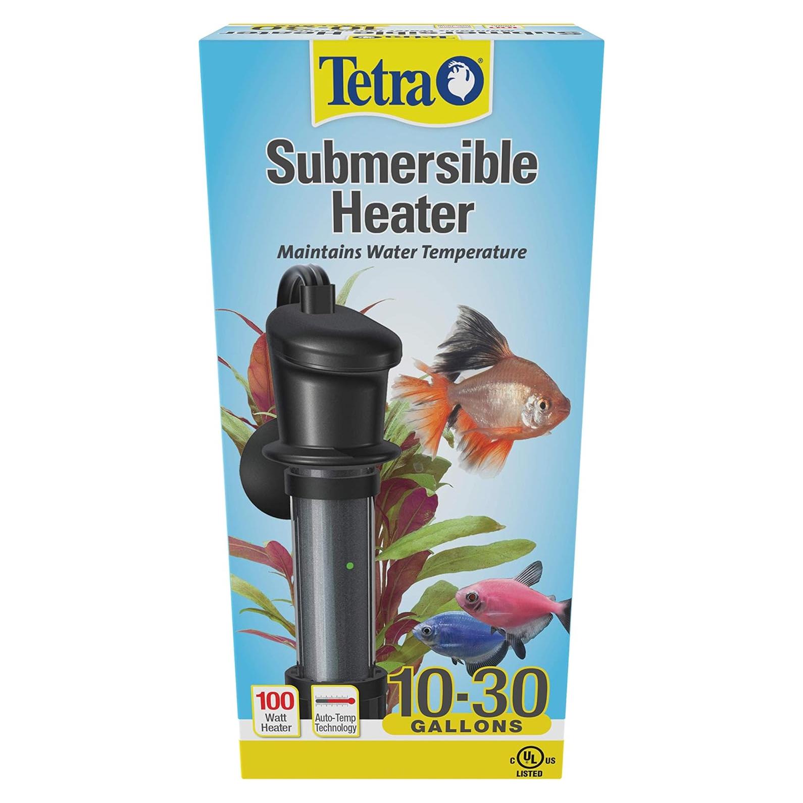 Calentador de Acuario Sumergible Tetra 100W 10-30 Galones