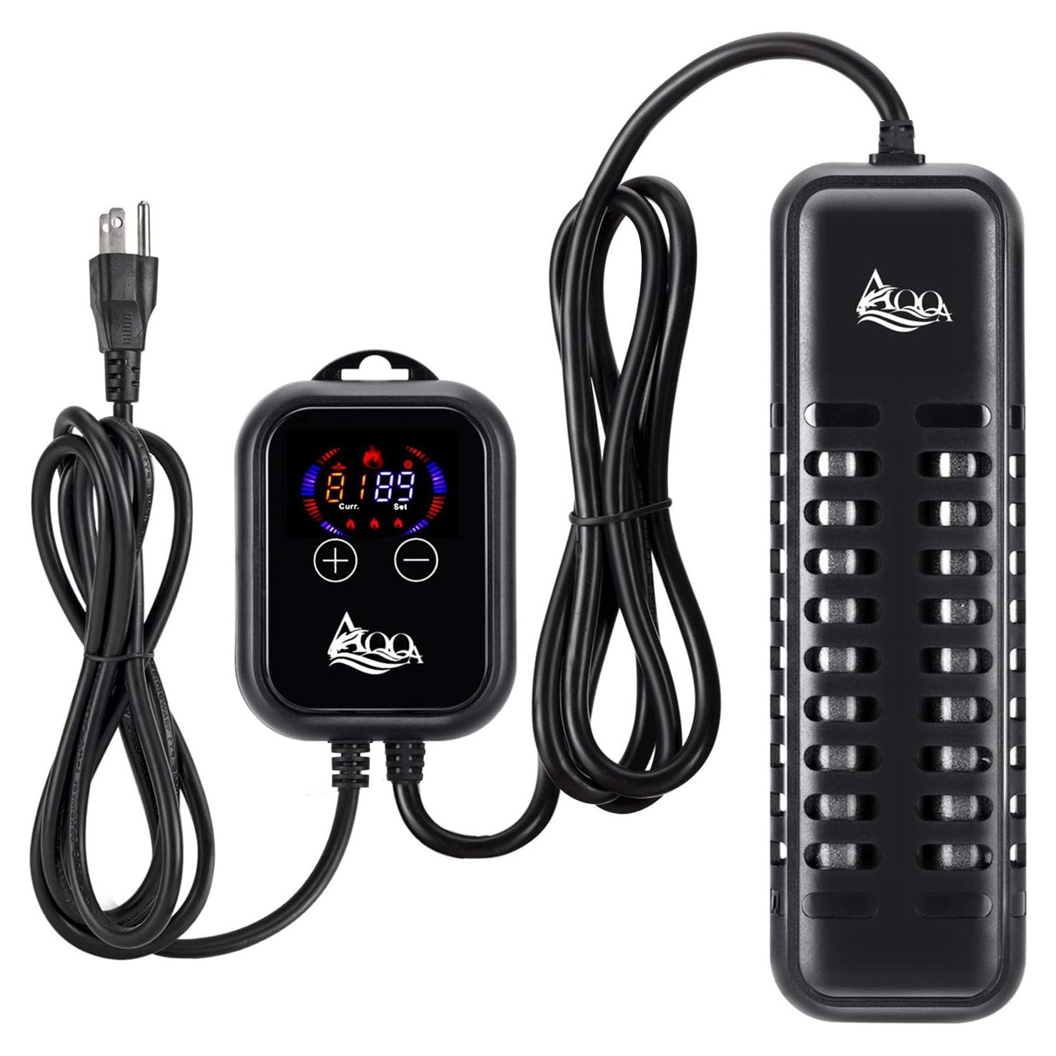 Calentador de Acuario AQQA 1200W con Controlador LED