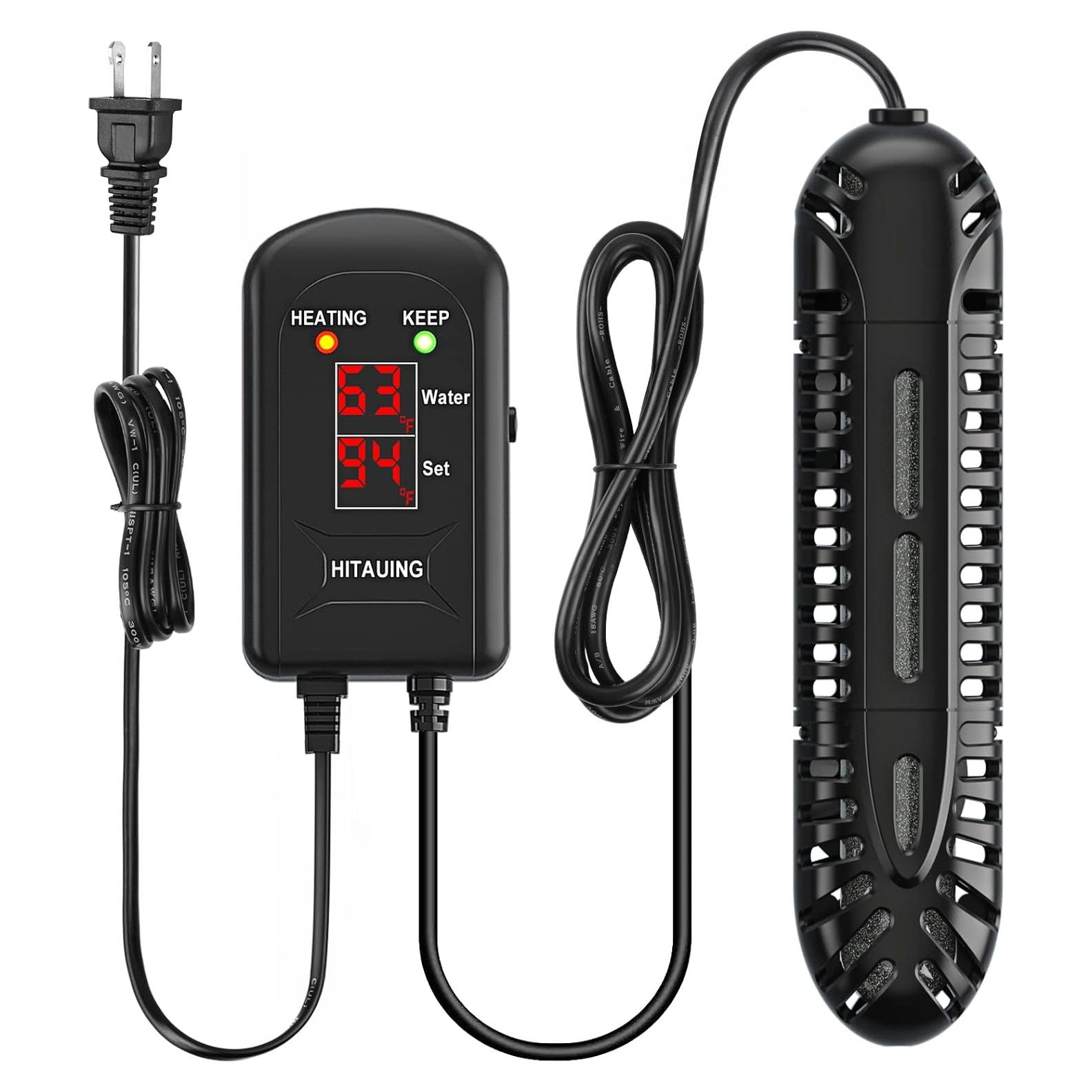 Calentador de Acuario HiTauing 100W con Pantalla Digital LED