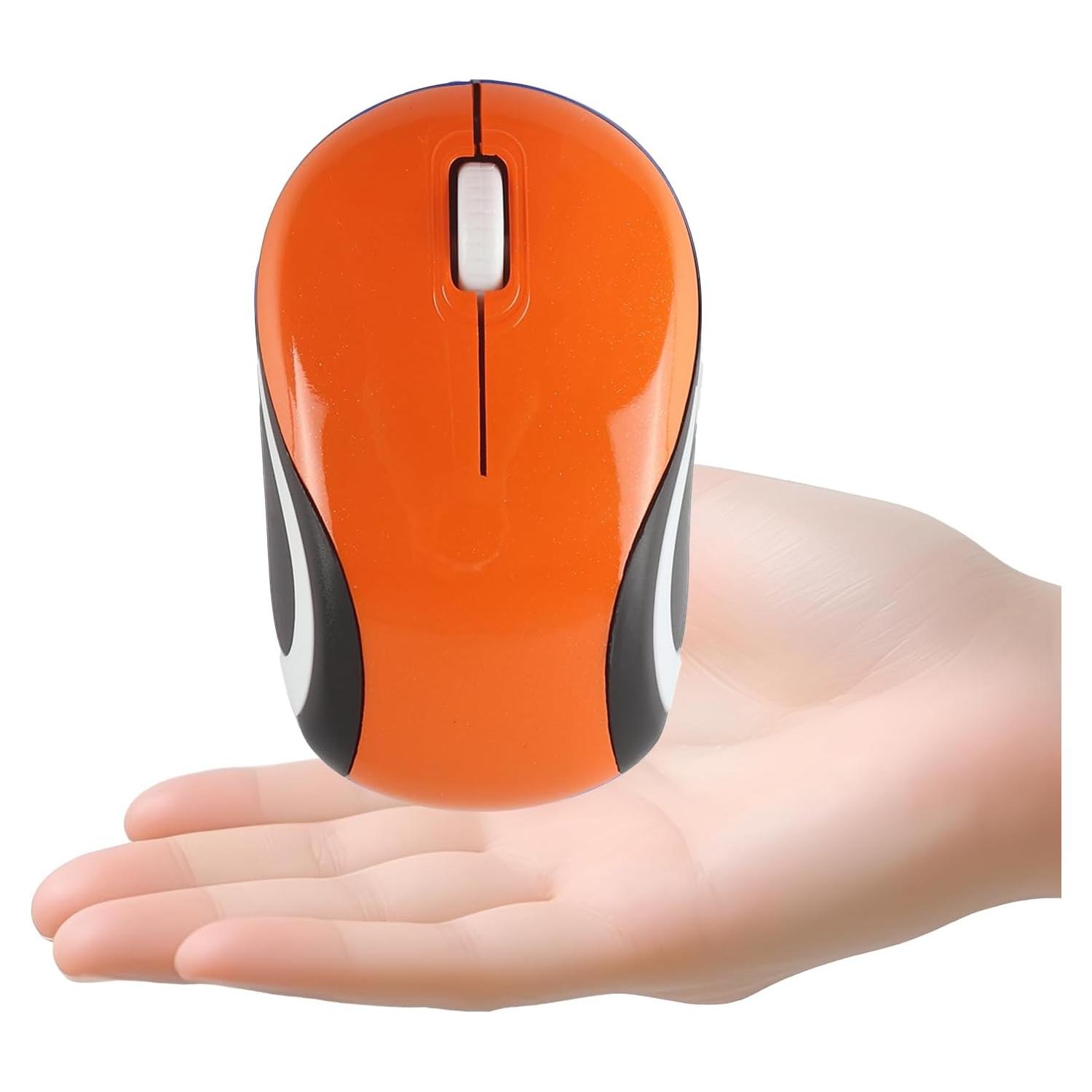 Ratón Inalámbrico Mini Elec Space Naranja 1600DPI USB