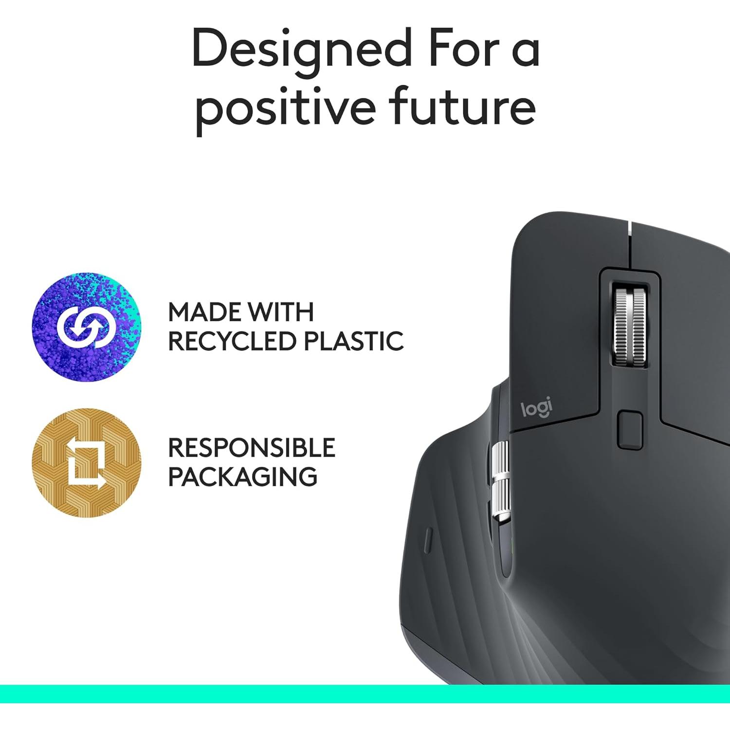 Ratón Inalámbrico Logitech MX Master 3S Bluetooth 8K DPI