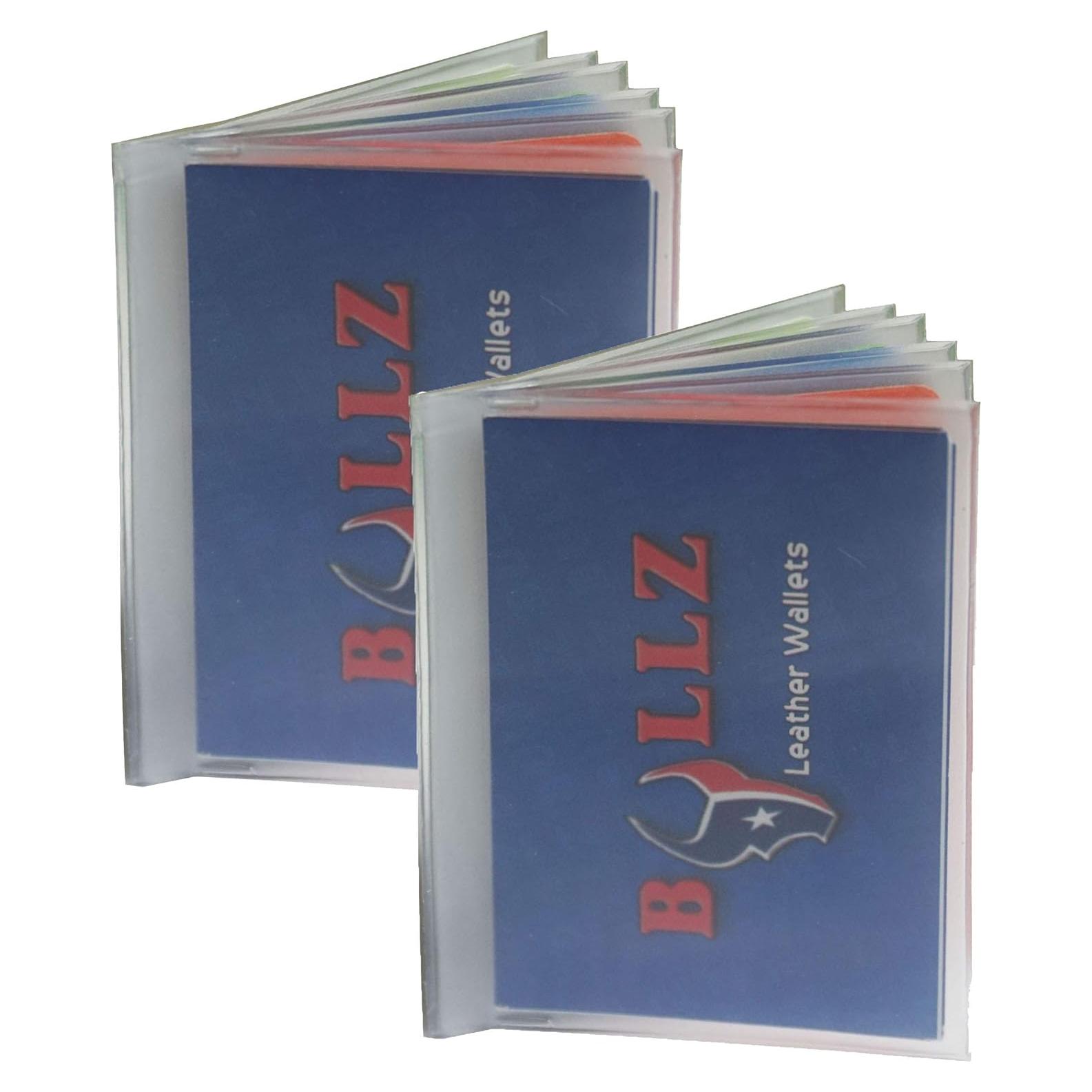 Juego de 2 Insertos de Vinilo 6 Páginas para Cartera Bifold