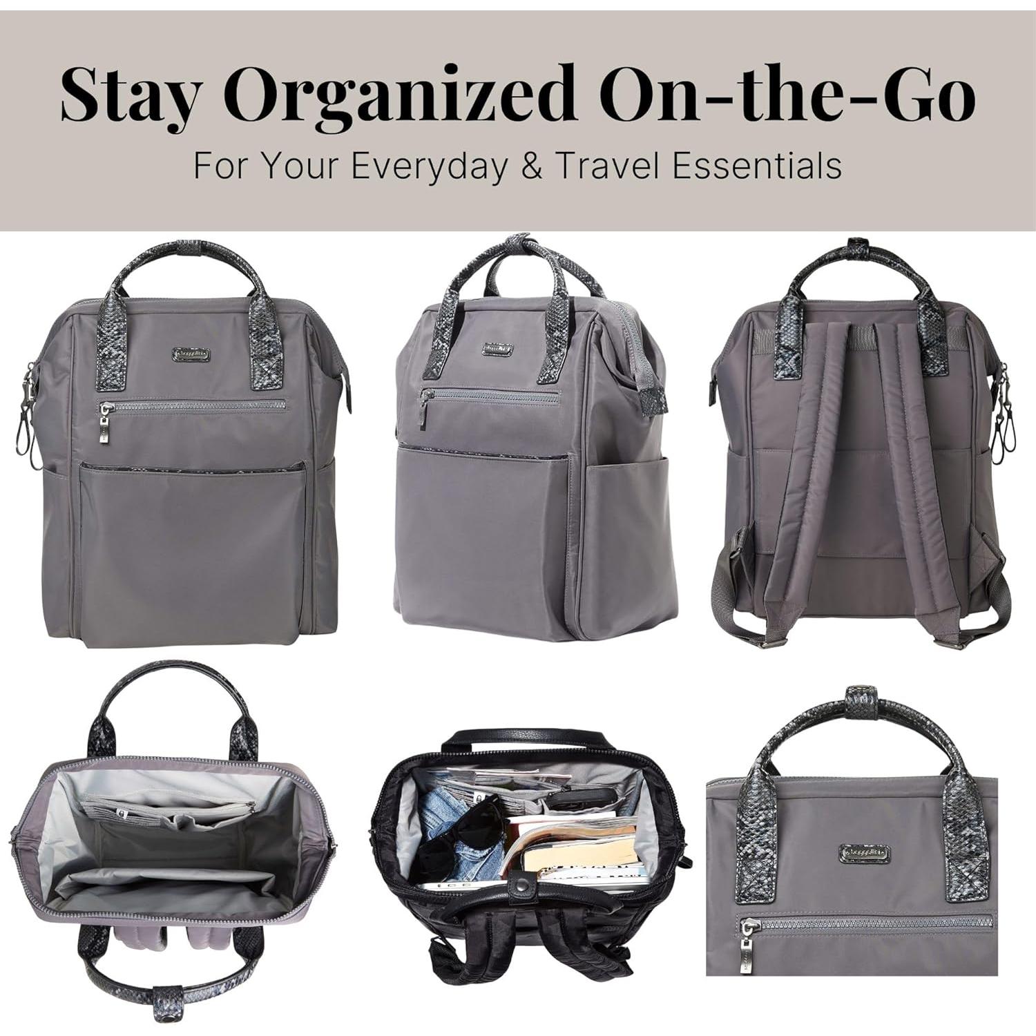 Mochila Baggallini Soho para Laptop Resistente al Agua 0.9kg