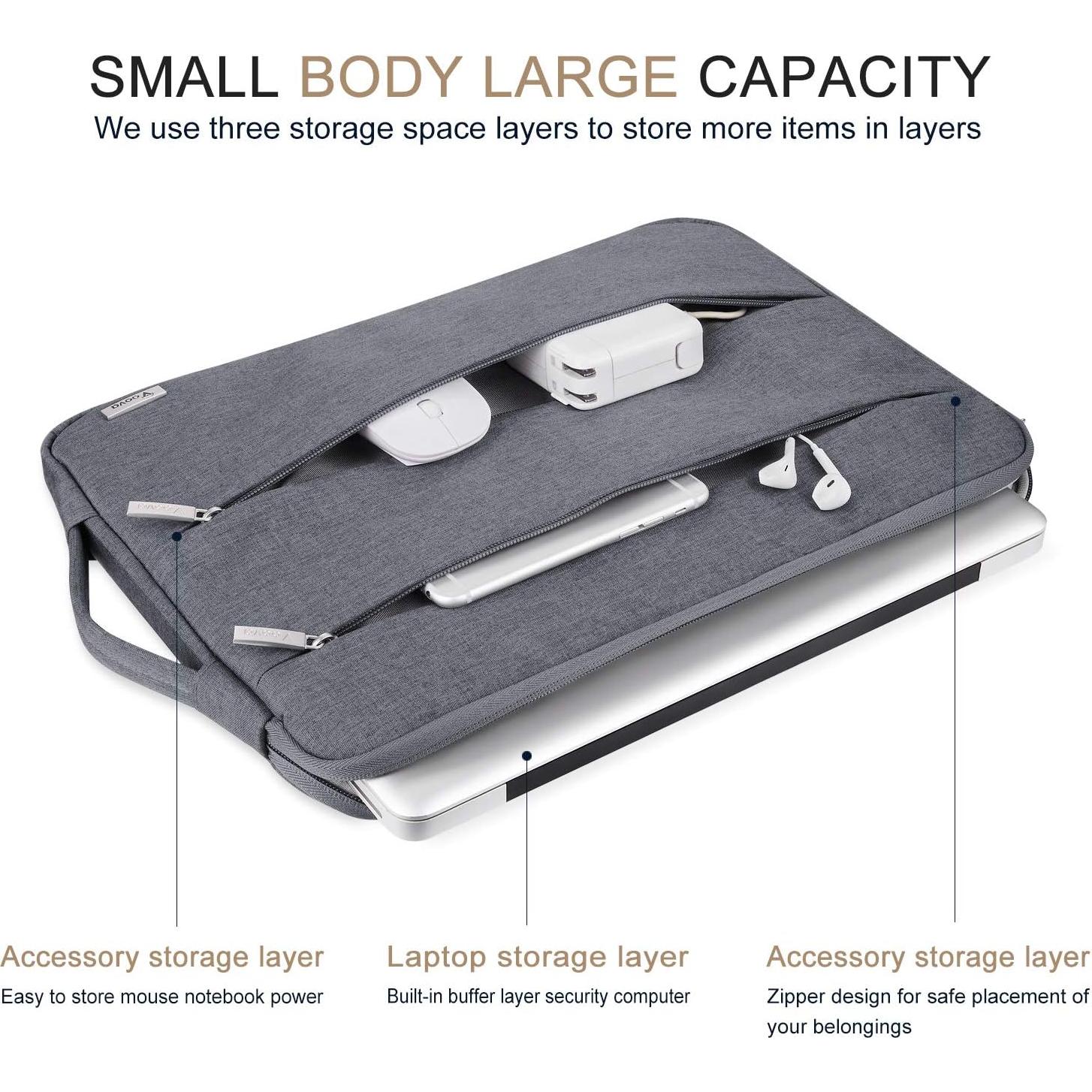 Funda para Laptop Voova Gris 15.6-16 Pulgadas Impermeable