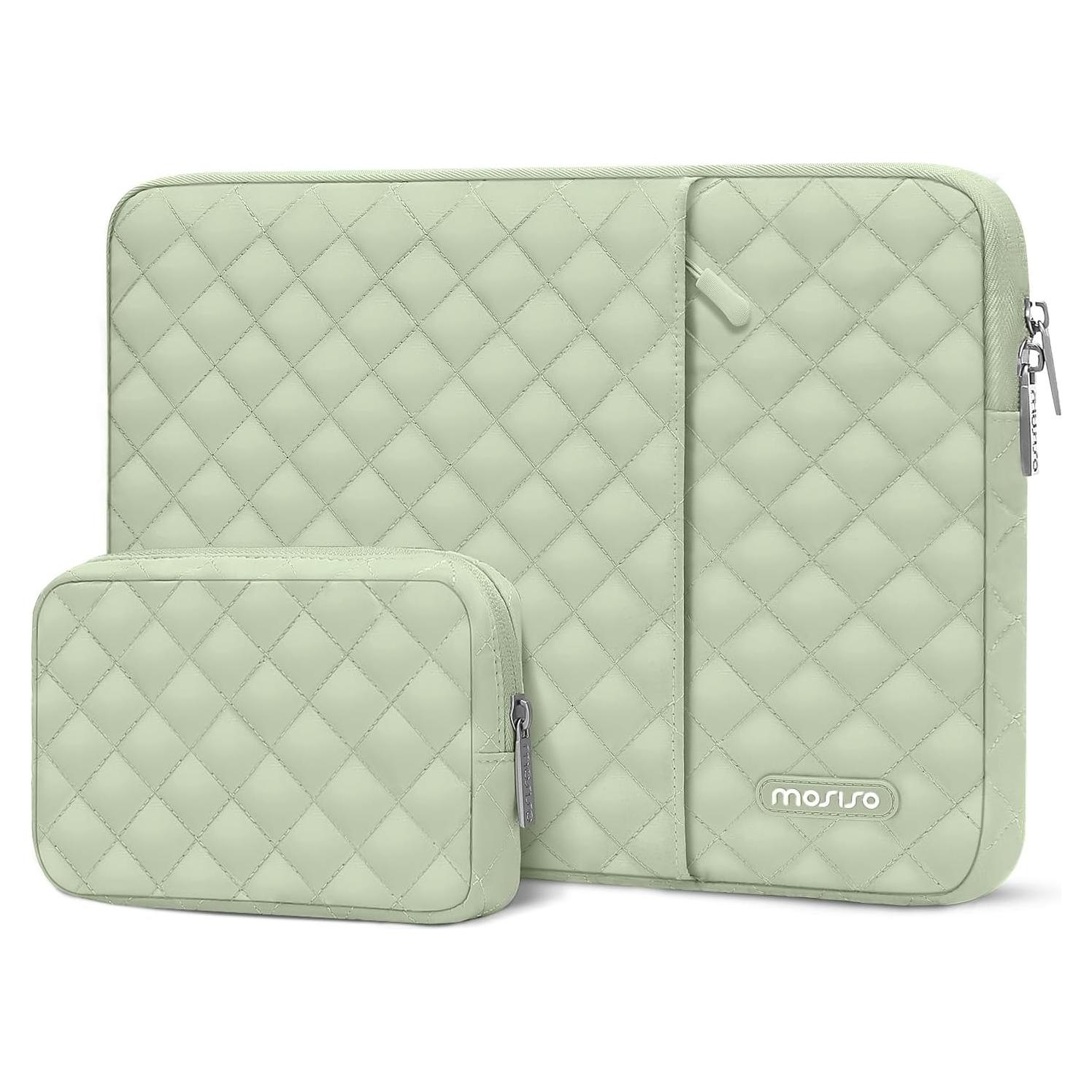 Funda para Laptop MOSISO 16" Verde Salvia Acolchada con Bolsa