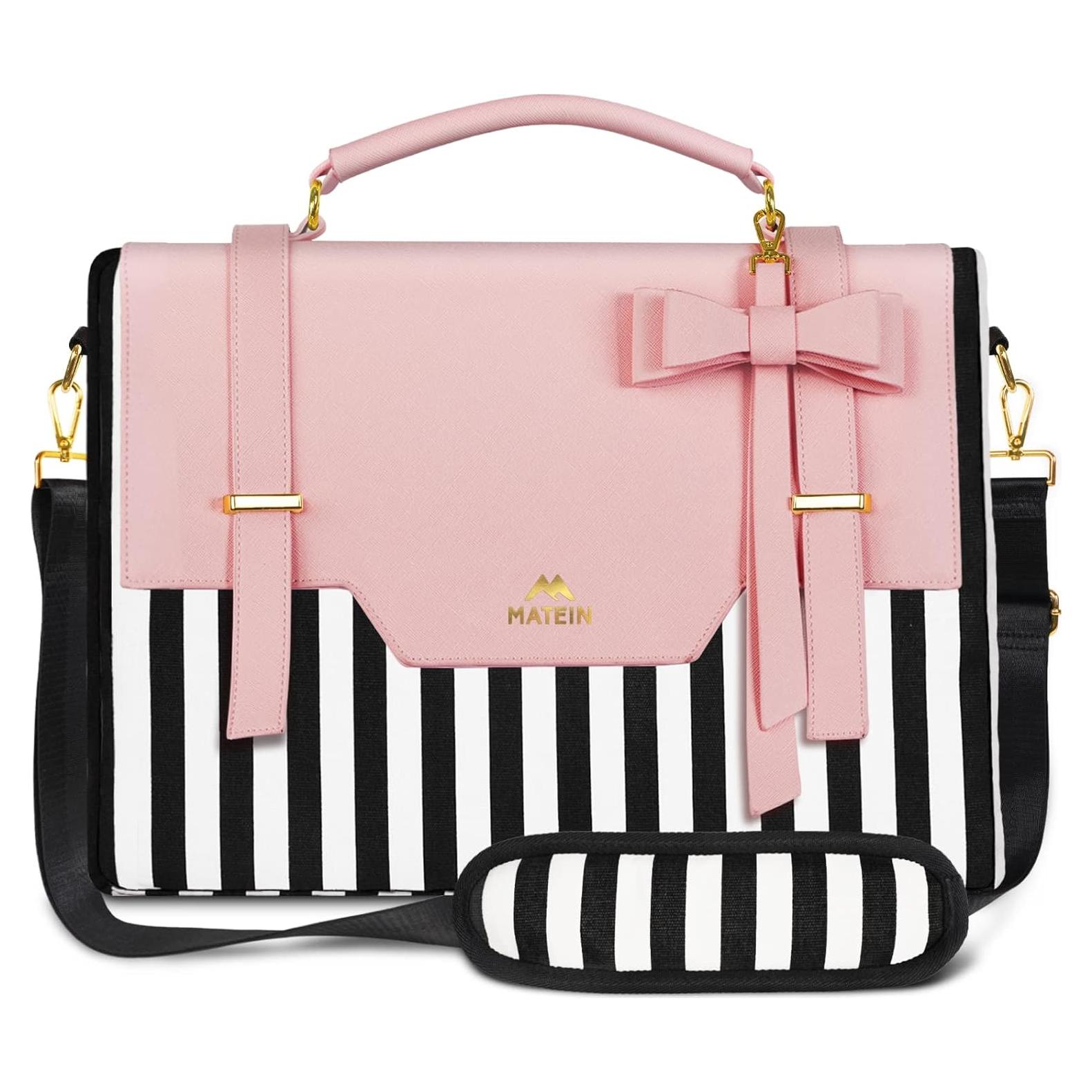 Bolsa para Laptop MATEIN Rosa 43 cm con Protección RFID