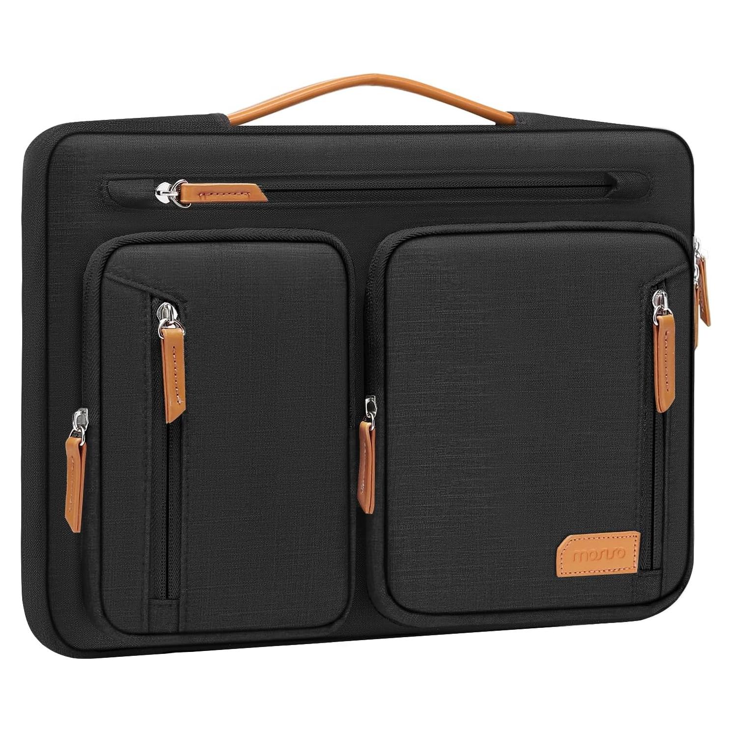 Funda Protectora MOSISO para Laptop 15.6" Negra con 5 Bolsillos