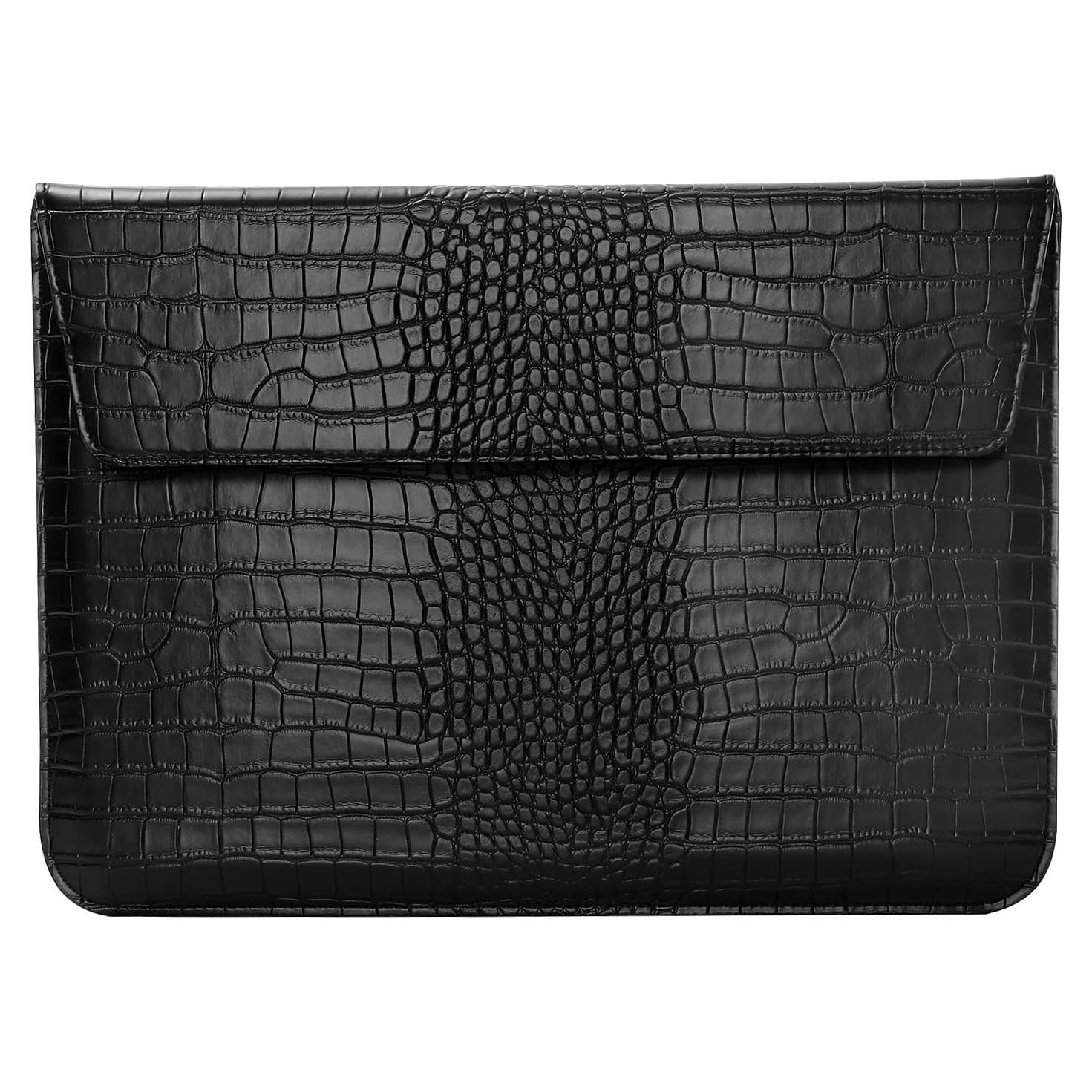 Funda para Laptop MOSISO 13.3" Cuero PU Negro Compatible MacBook