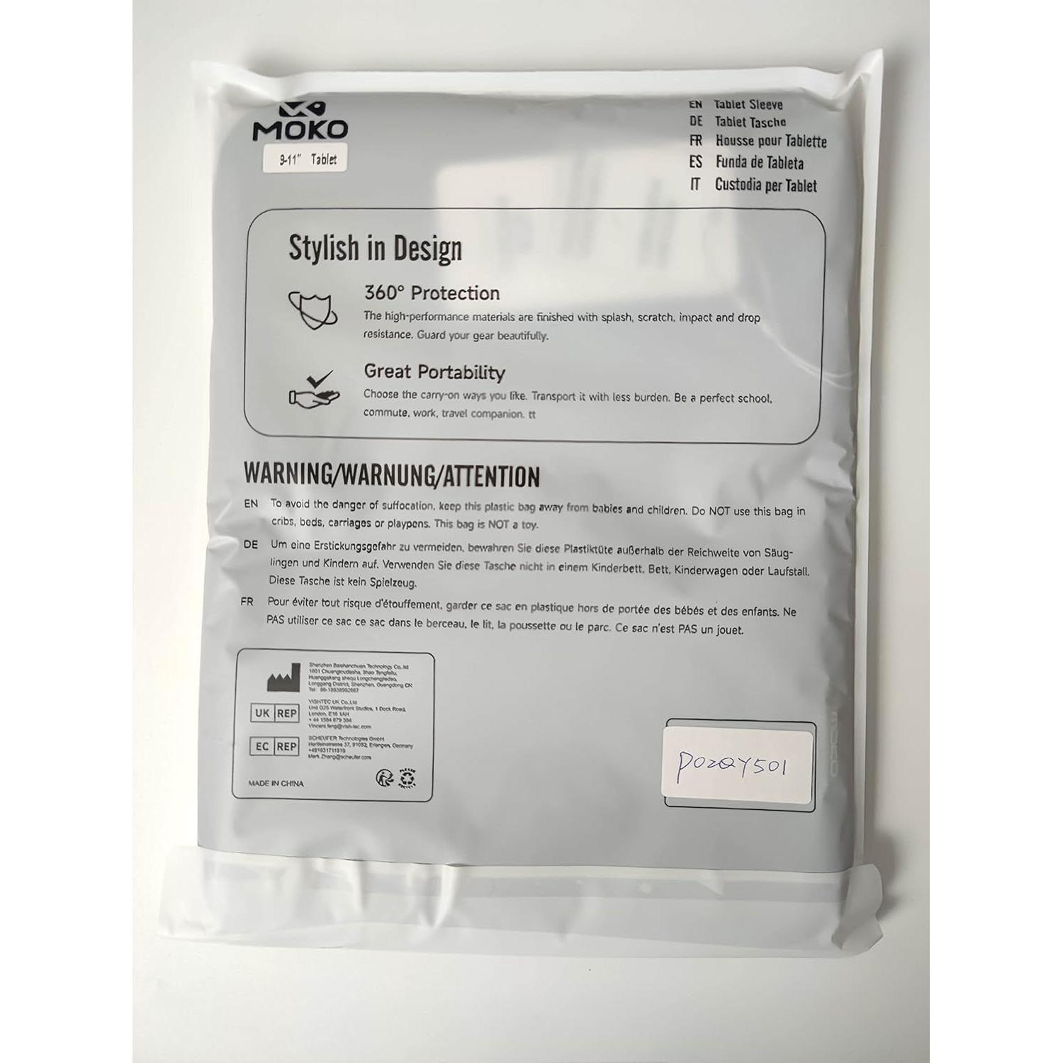 Funda para Tabletas MoKo 9-11 Pulgadas Negra - Protección y Estilo