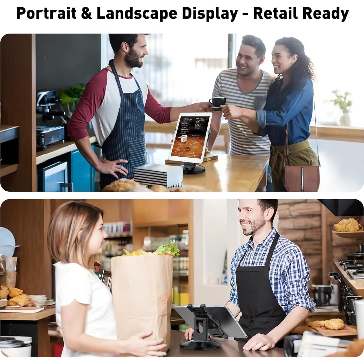 Soporte para Tableta AboveTEK TS-138B 360° Ajustable Negro