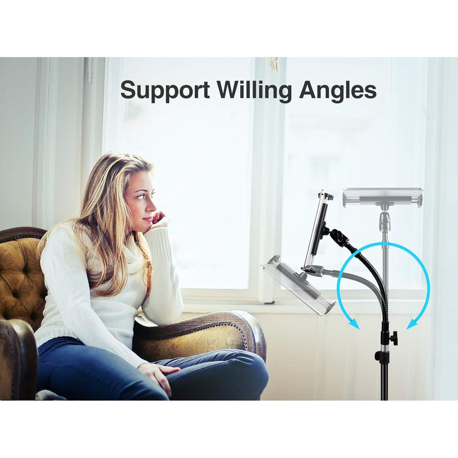 Soporte de Trípode Ajustable Elitehood para iPad y Tabletas 72"