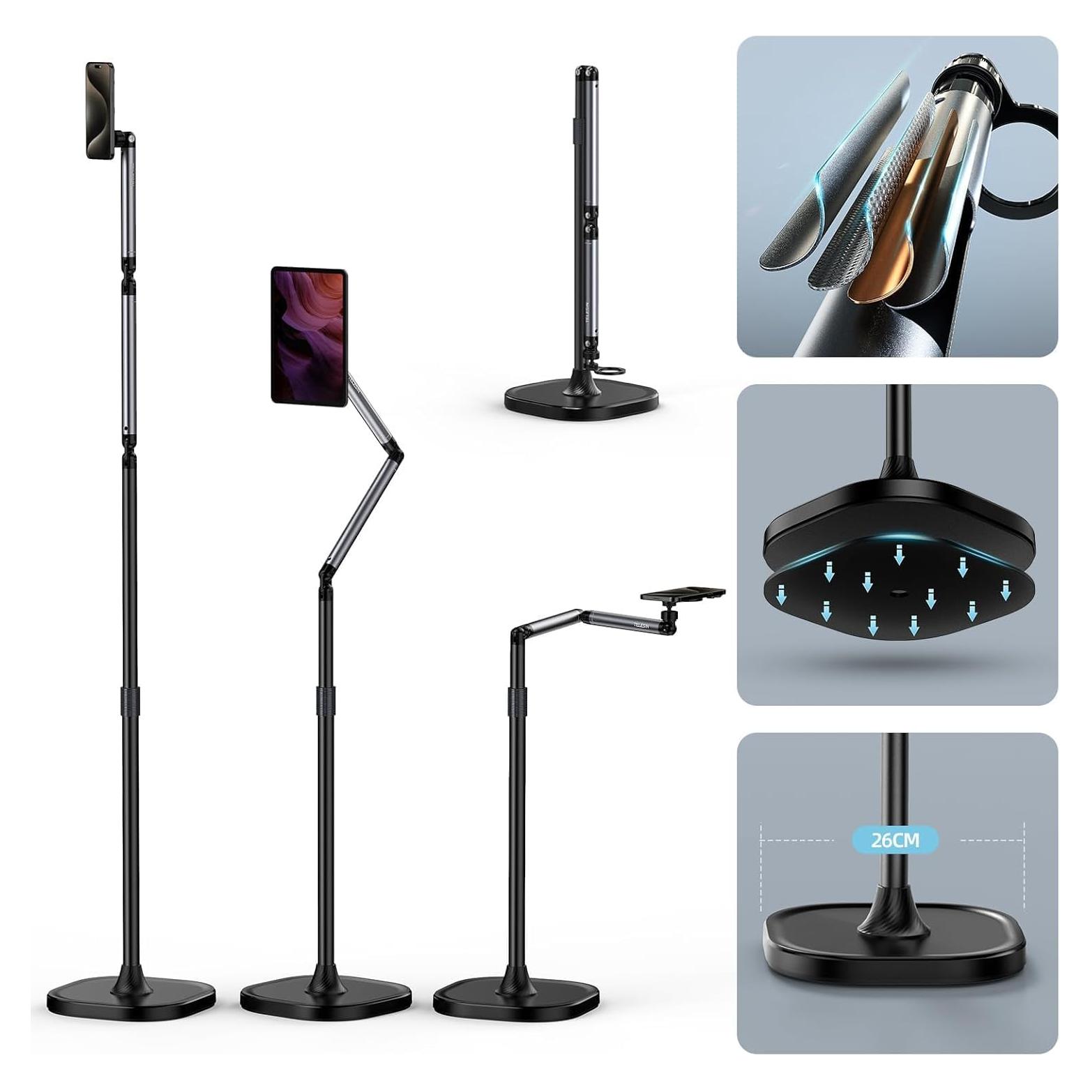 Soporte de Piso Magnético TELESIN para Teléfonos y Tablets 1.6M