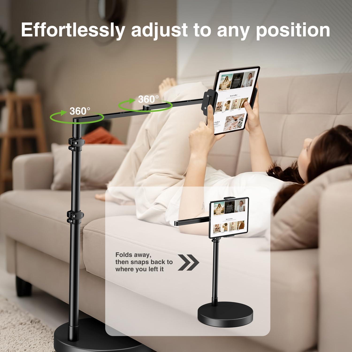 Soporte de Piso Ajustable Elitehood para iPad 60.96 cm