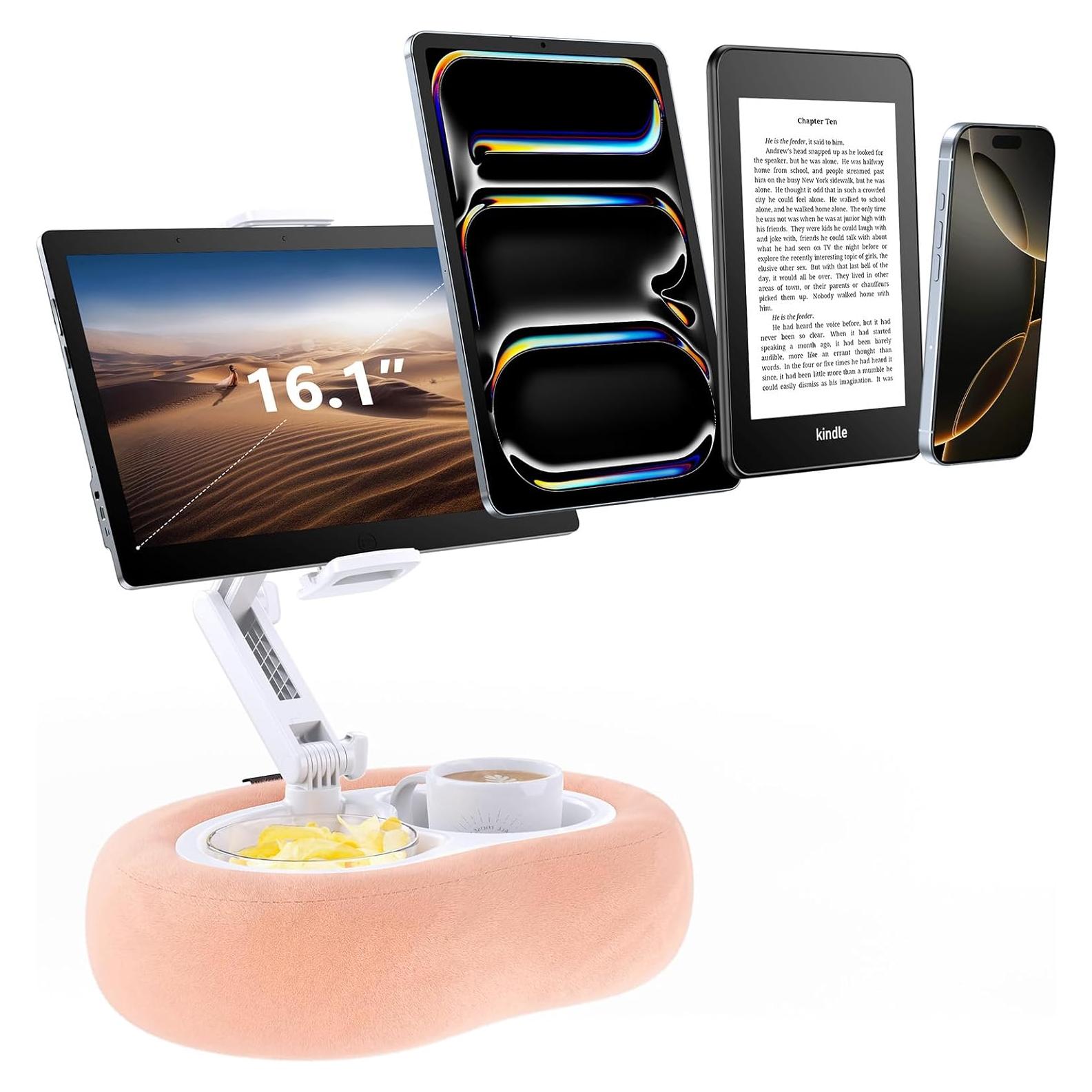 Soporte para Tablet y E-Reader Tryone BZ01 Rosa Ajustable