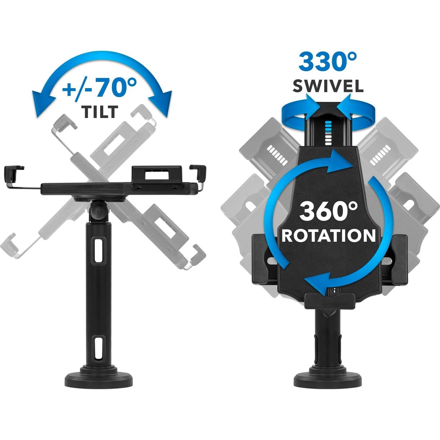 Soporte de Tablet Mount-It! MI-3784 con Cerradura y Abrazadera Ajustable 7.9-10.5"