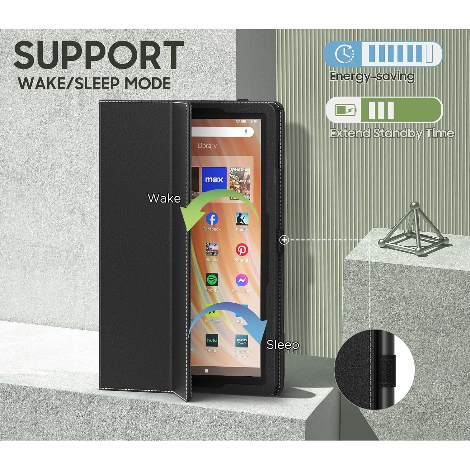 Funda Plegable MoKo para Amazon Kindle Fire HD 10 - Negro