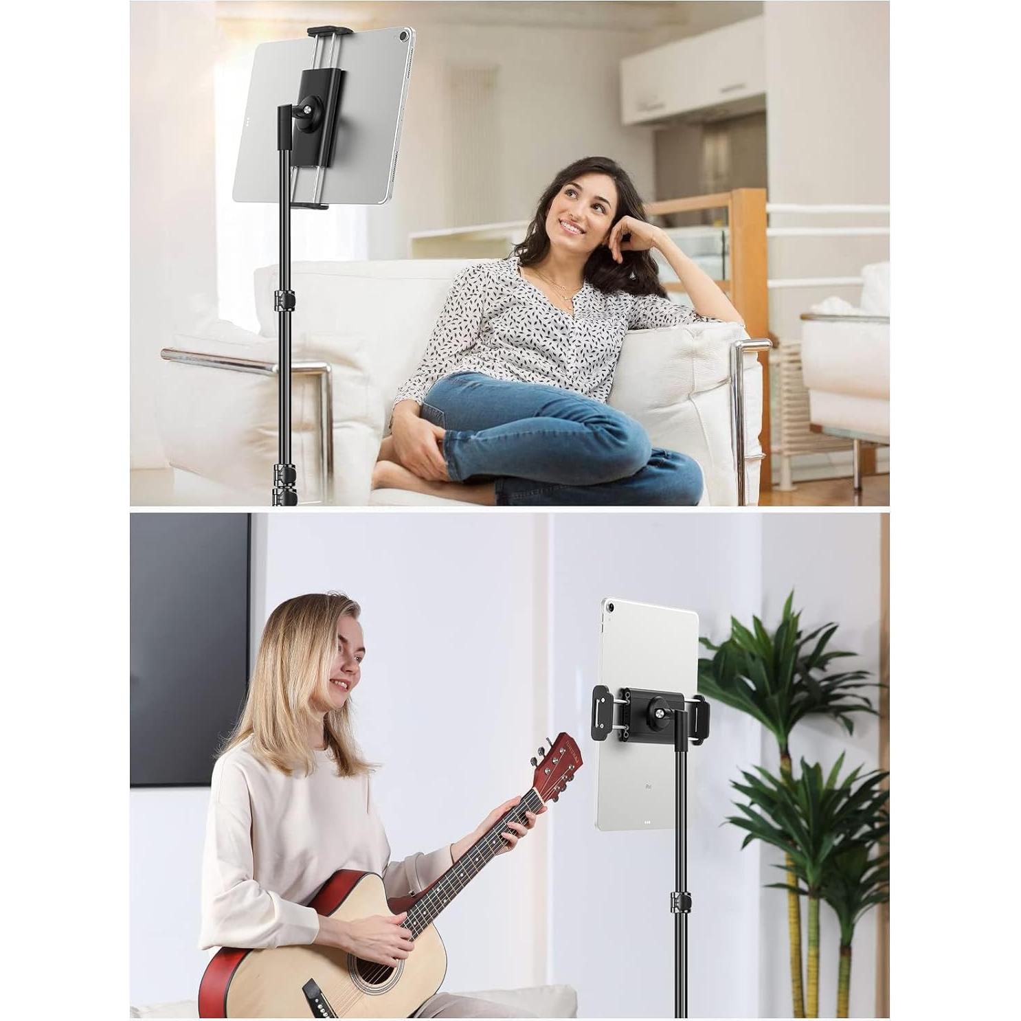 Soporte de Aluminio para iPad Elitehood 65" Ajustable Negro