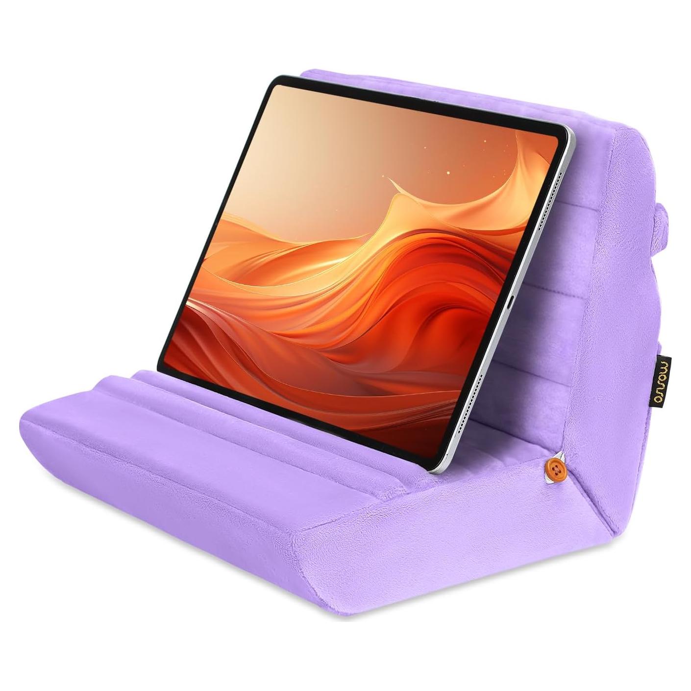 Soporte de Almohada para Tableta MOSISO Púrpura 4 Ángulos