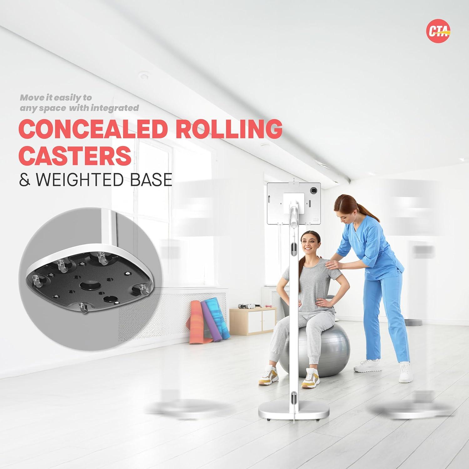 Soporte de Piso Ergonómico CTA Digital para Tabletas 9.7-11"