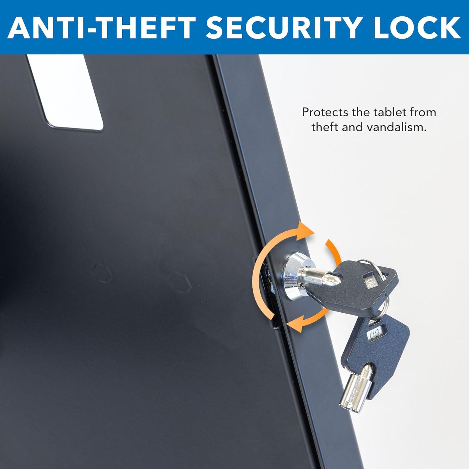 Soporte de Piso Antirrobo Mount-It! para iPad Ajustable 68-108 cm