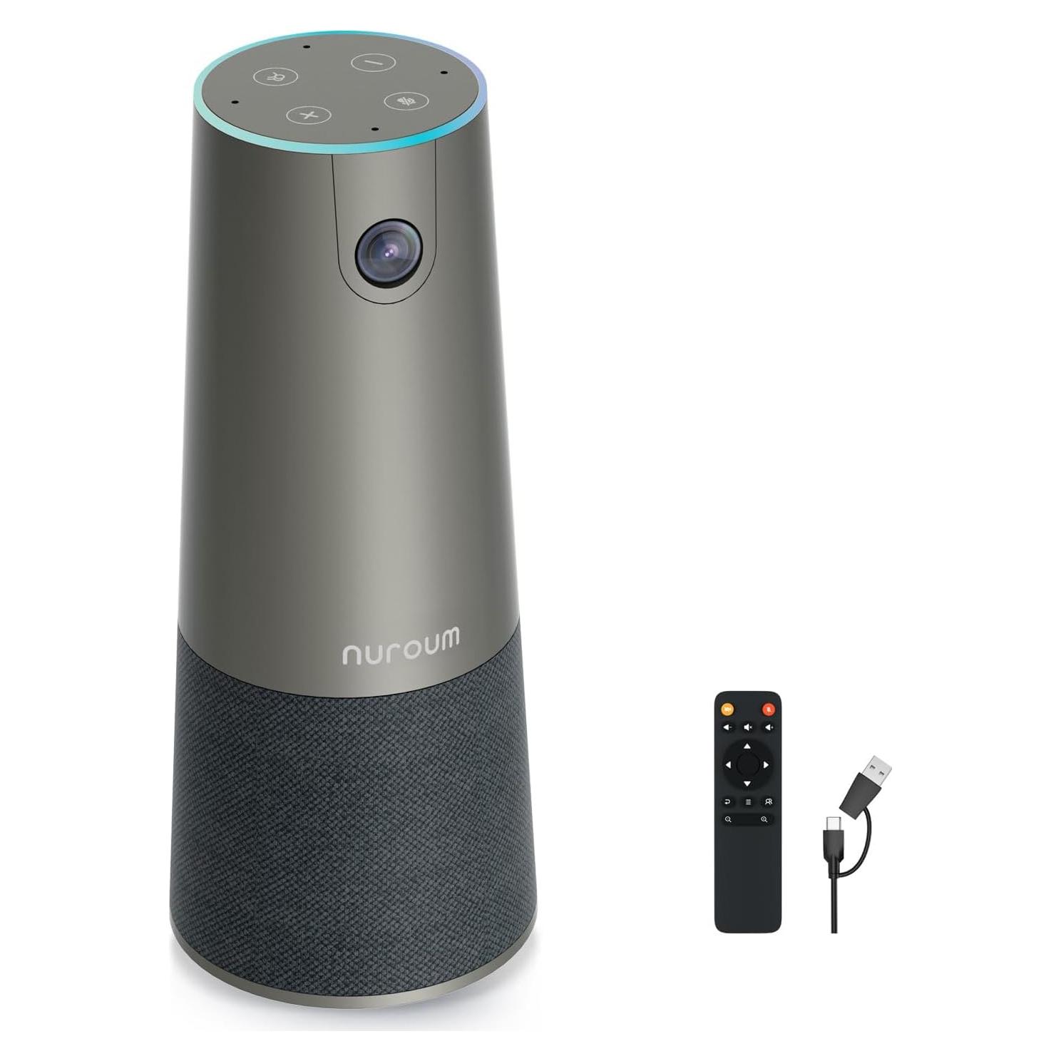 Cámara Web de Conferencia NUROUM C46 4K con Micrófono y Altavoz