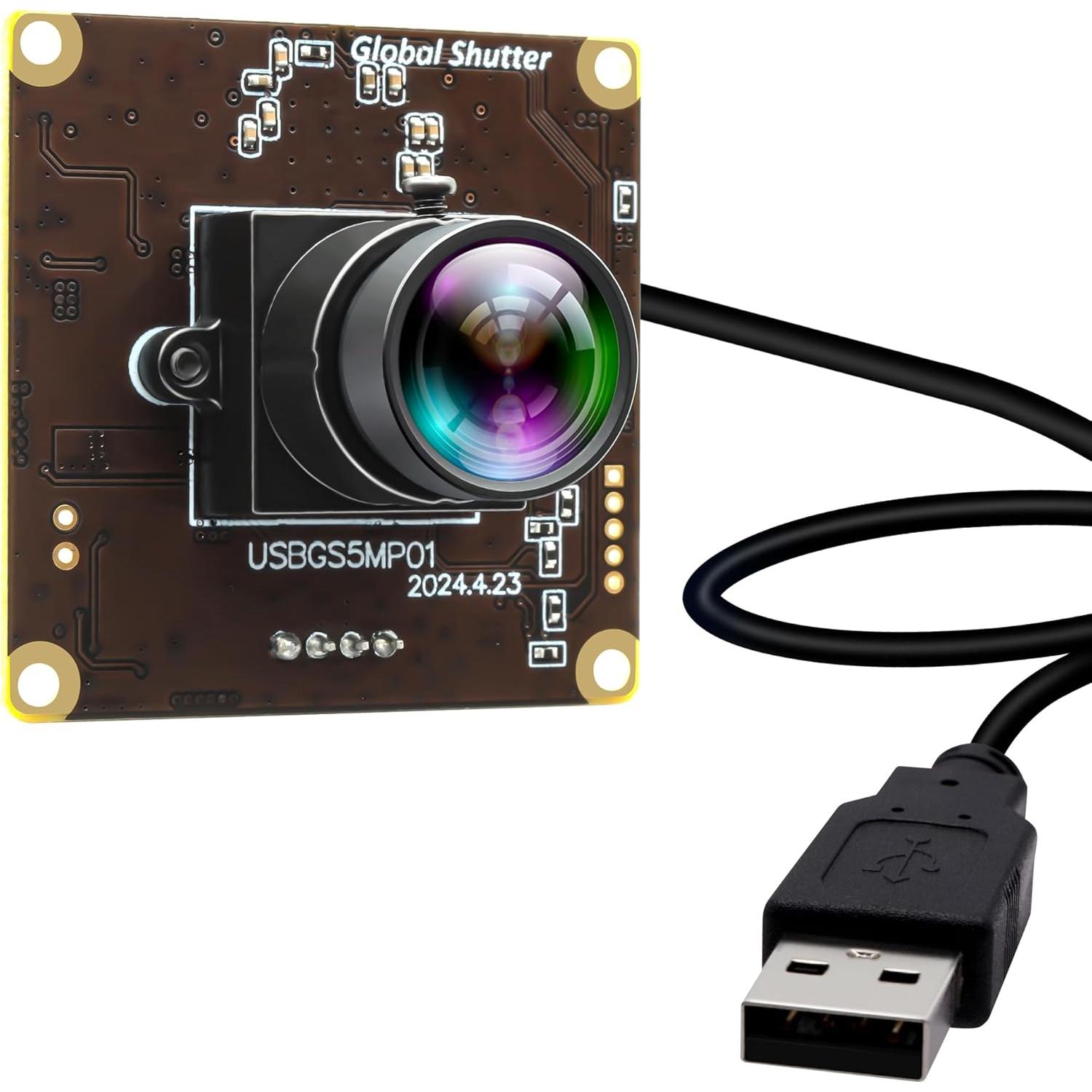 Cámara USB 5MP IFWATER 50FPS Global Sin Distorsión