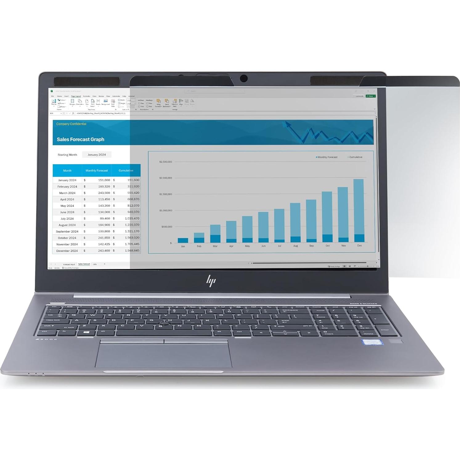 StarTech.com Magnetic Privacy Screen for 16-Inch 16:10 Laptop, Reversible Filter, Computer Screen Protector/Shield, TAA