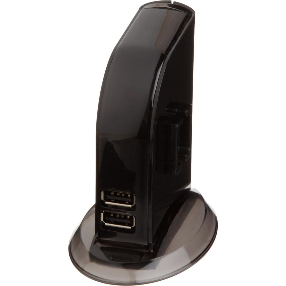 Hub USB 2.0 Amazon Basics de 7 Puertos con Adaptador 5V/4A