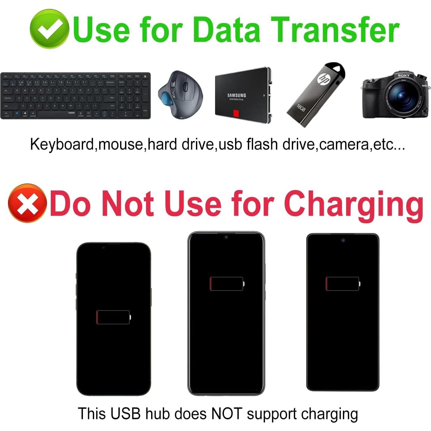 Hub USB 3.0 Aceele AC-T11 con Cable de 1.22m - 4 Puertos