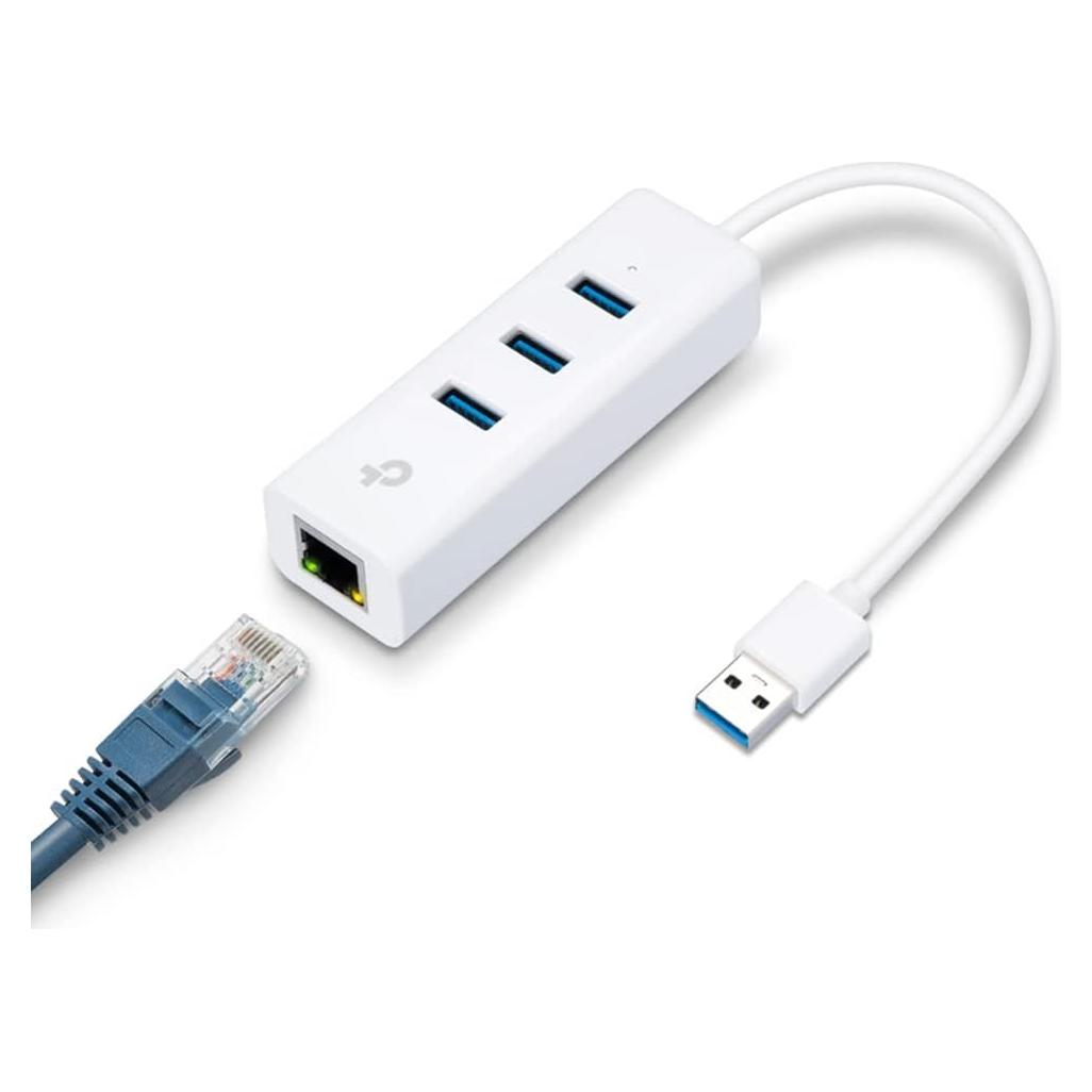 Adaptador USB 3.0 TP-Link UE330 con 3 puertos y Ethernet