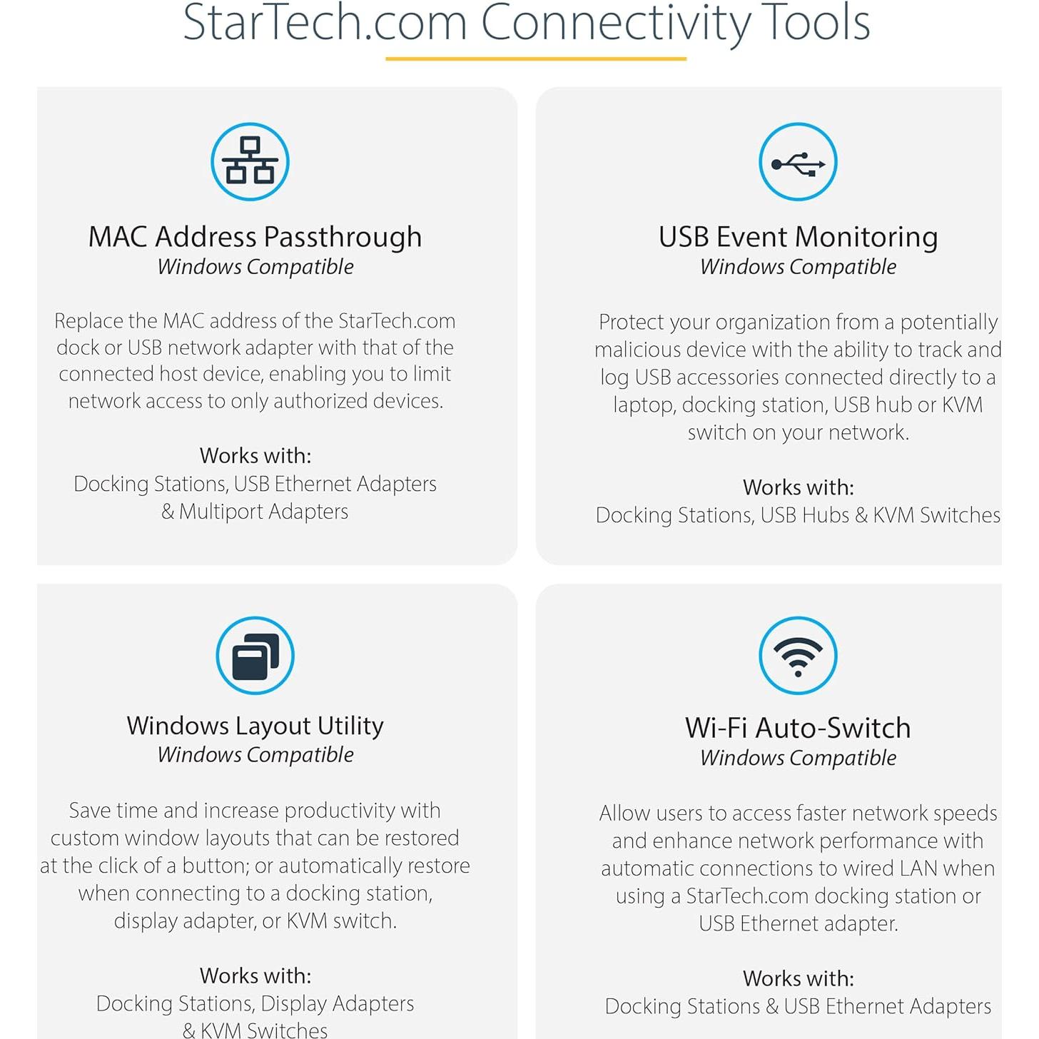 Dock USB-C Triple Monitor 4K StarTech.com para Mac y Windows