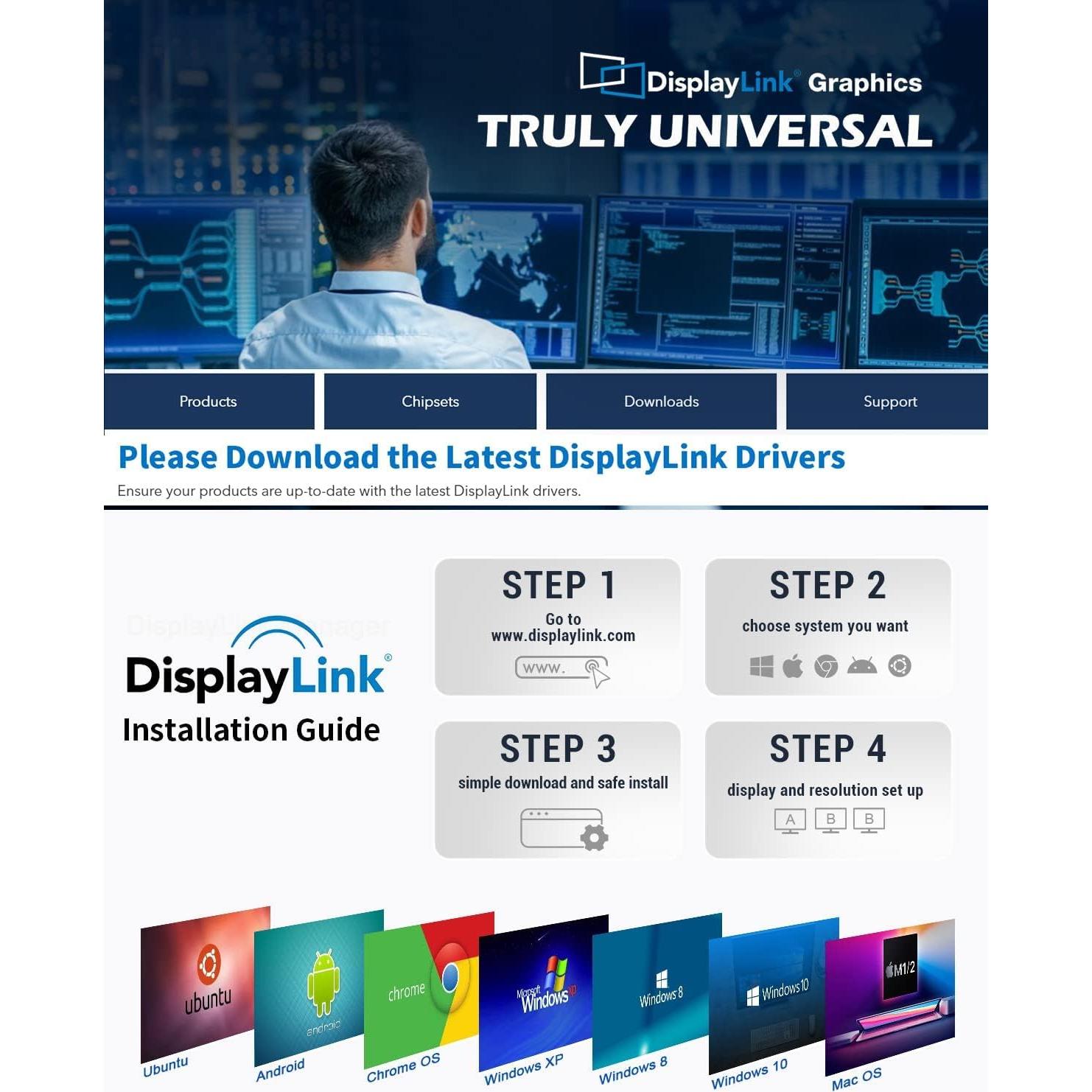 Estación de Acoplamiento USB 3.0 QGeeM D3900 para Laptop