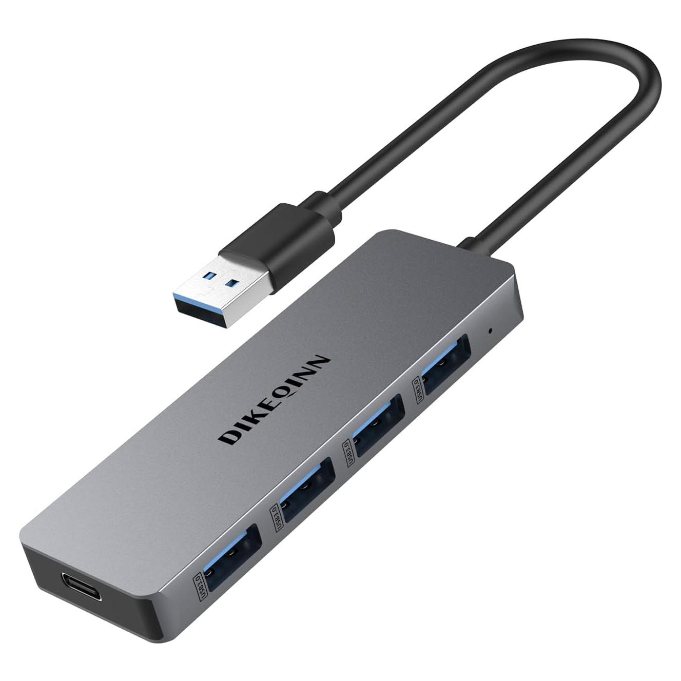 Hub USB 3.0 de 4 Puertos con Alimentación USB-C - Shenzhen Lingdong