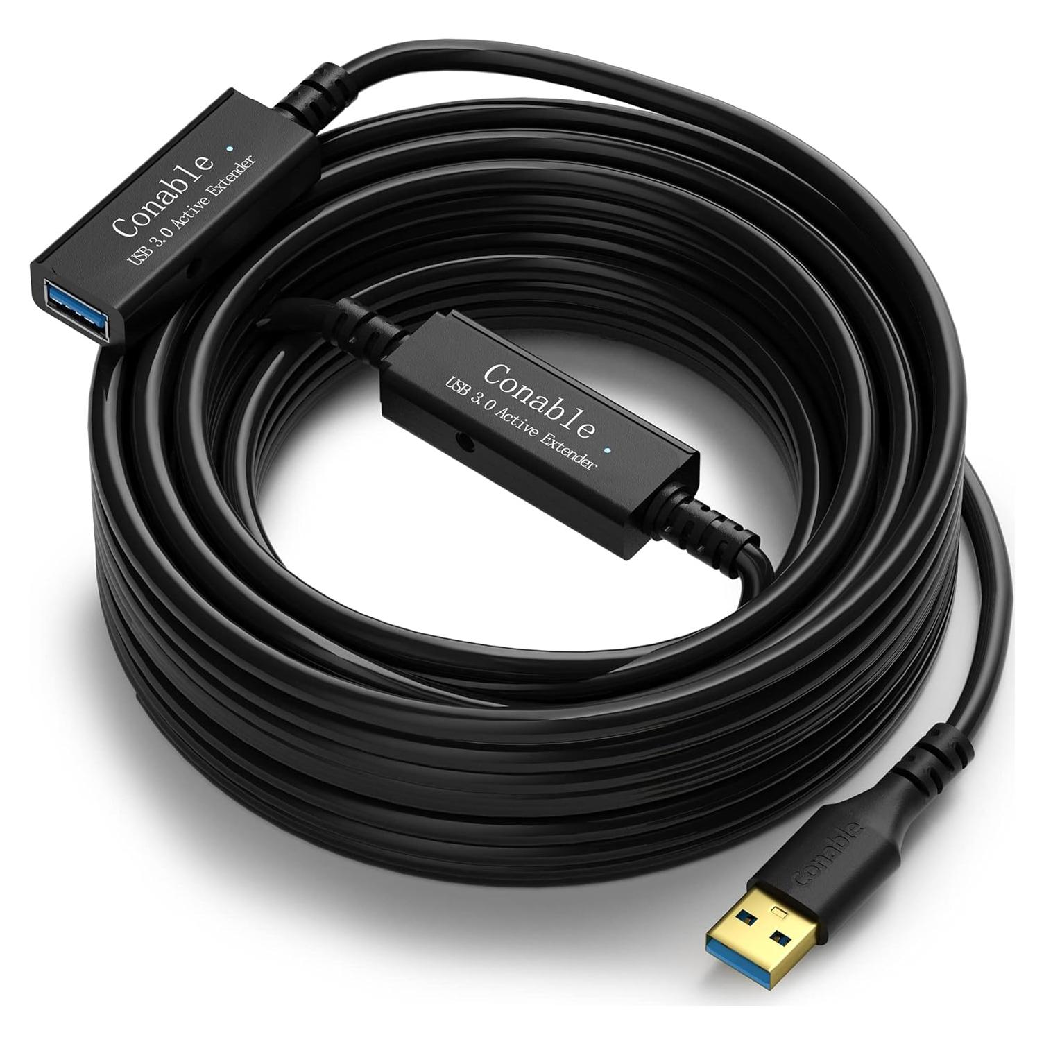 Cable Extensión Activo USB 3.0 Conable 10.67m 5Gbps