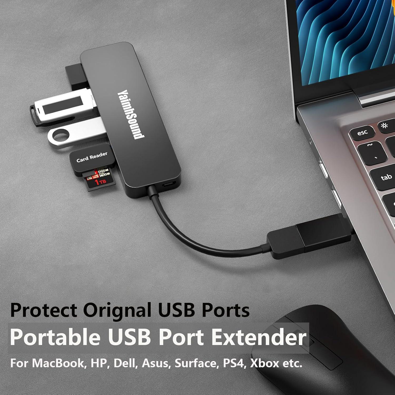 Hub USB 4 Puertos 3.0 YaimhSound para Laptop y PC