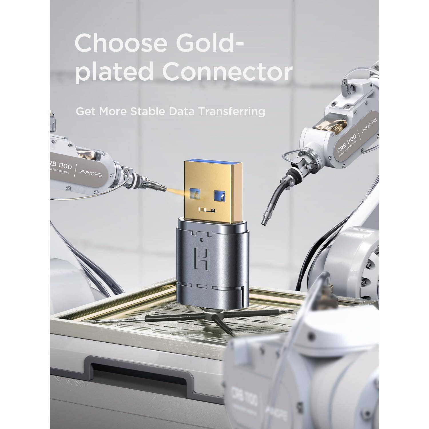 Cable de Extensión USB 3.0 AINOPE 2x1m Alta Velocidad