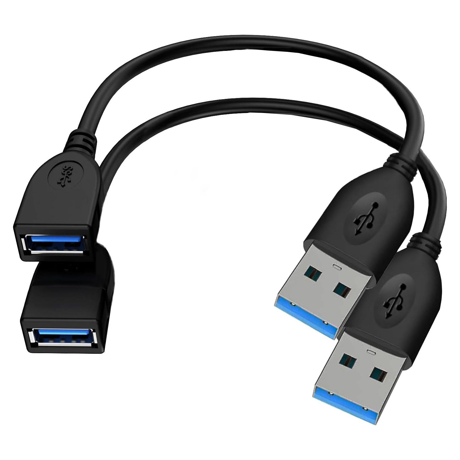 Cable de Extensión USB 3.0 Macho a Hembra 2 Pack 0.30m XCZZYB