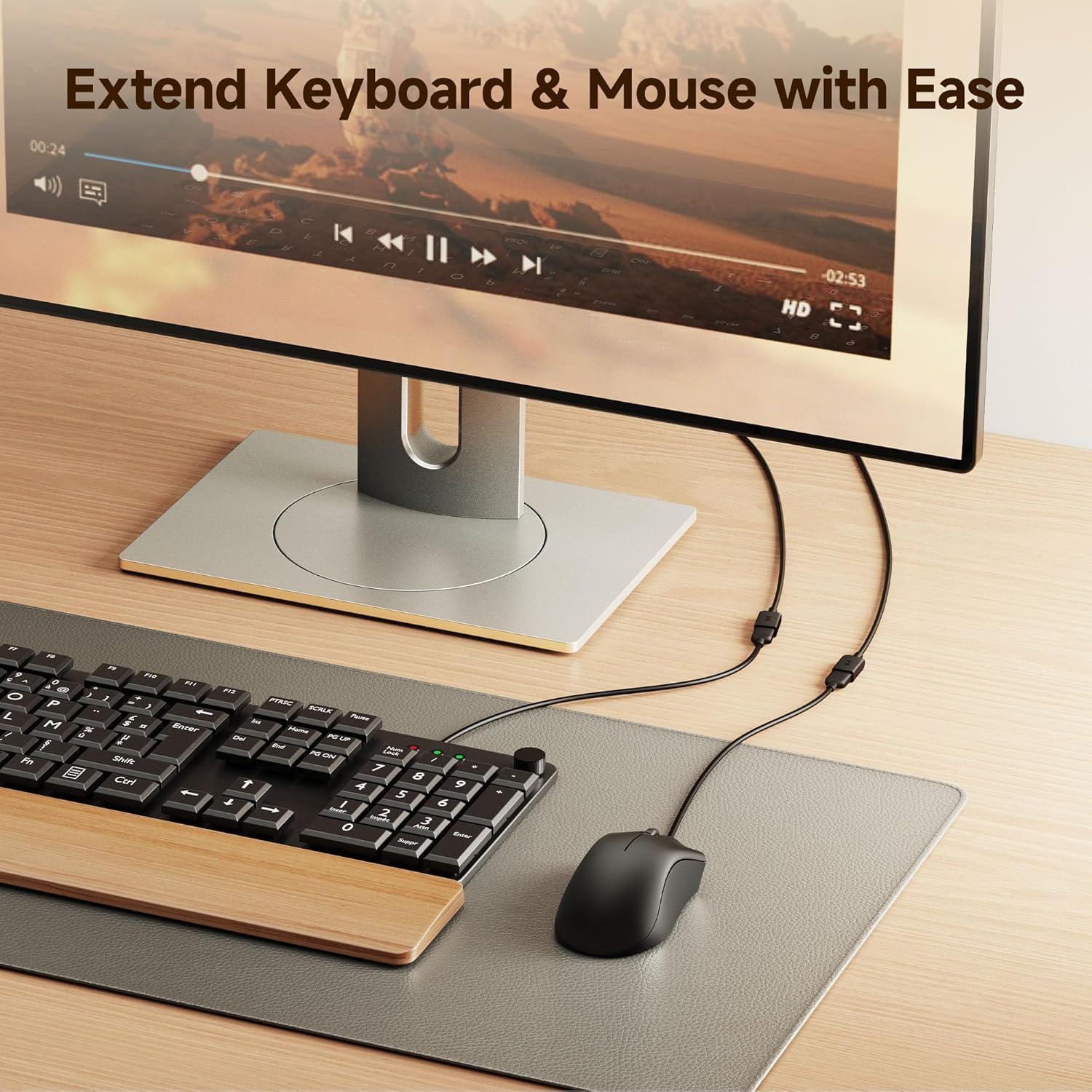 Cable Extensión USB 2.0 Cable Matters 1.83m Paquete de 3