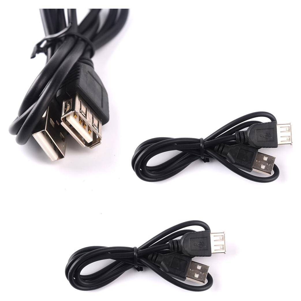 Paquete de 3 Cables de Extensión USB 2.0 80cm ThtRht