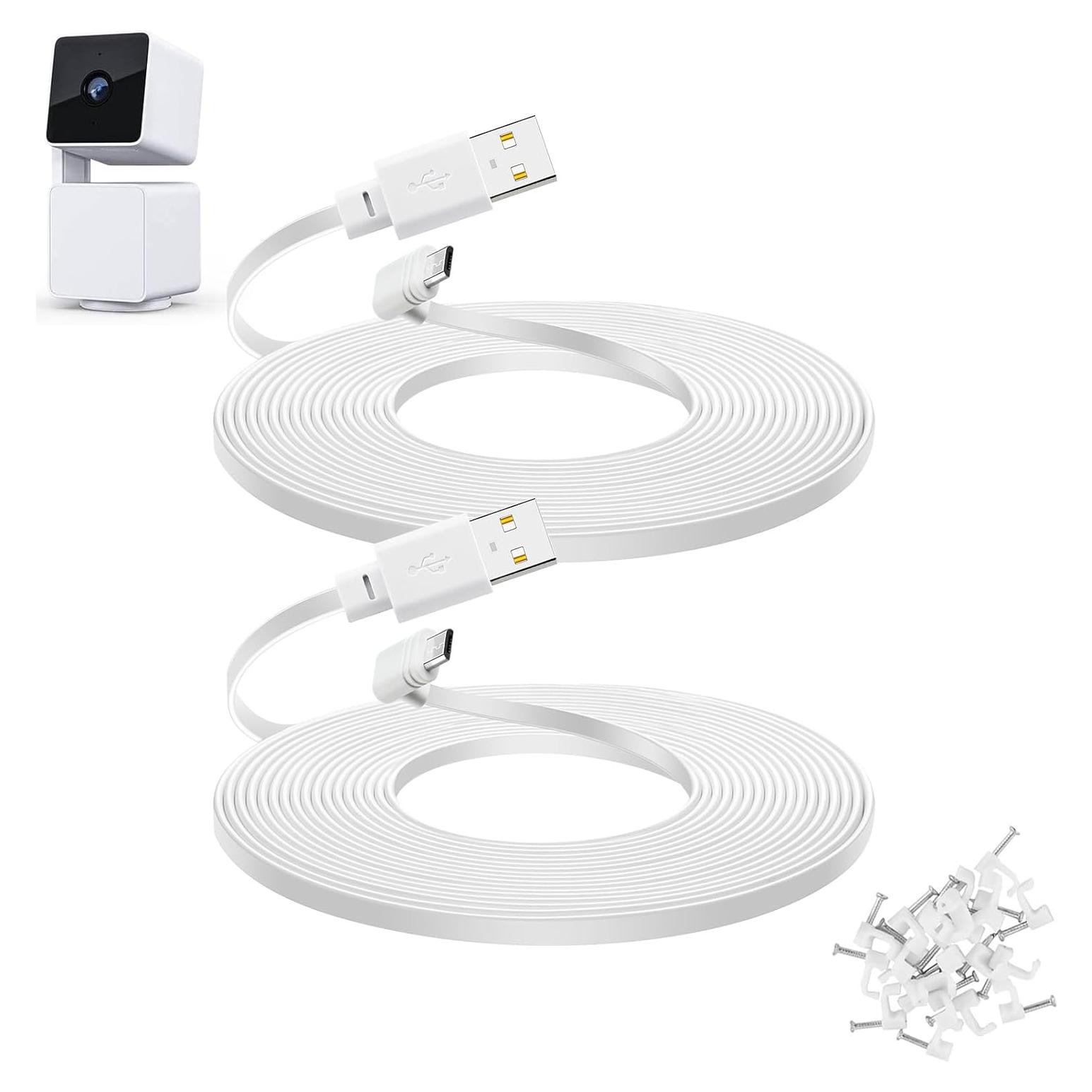 Paquete de 2 cables de extensión 9 m para cámara WYZE Cam Pan V3