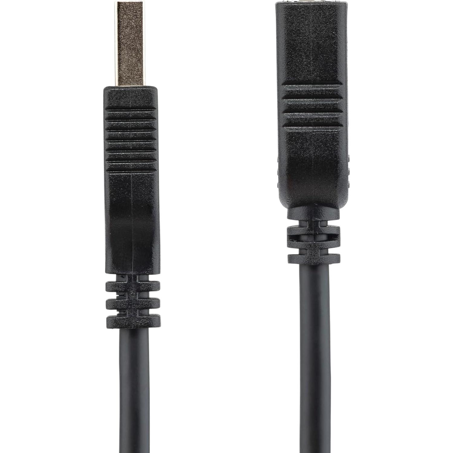 Cable Extensión USB 3.0 StarTech 15.24cm Macho a Hembra Negro
