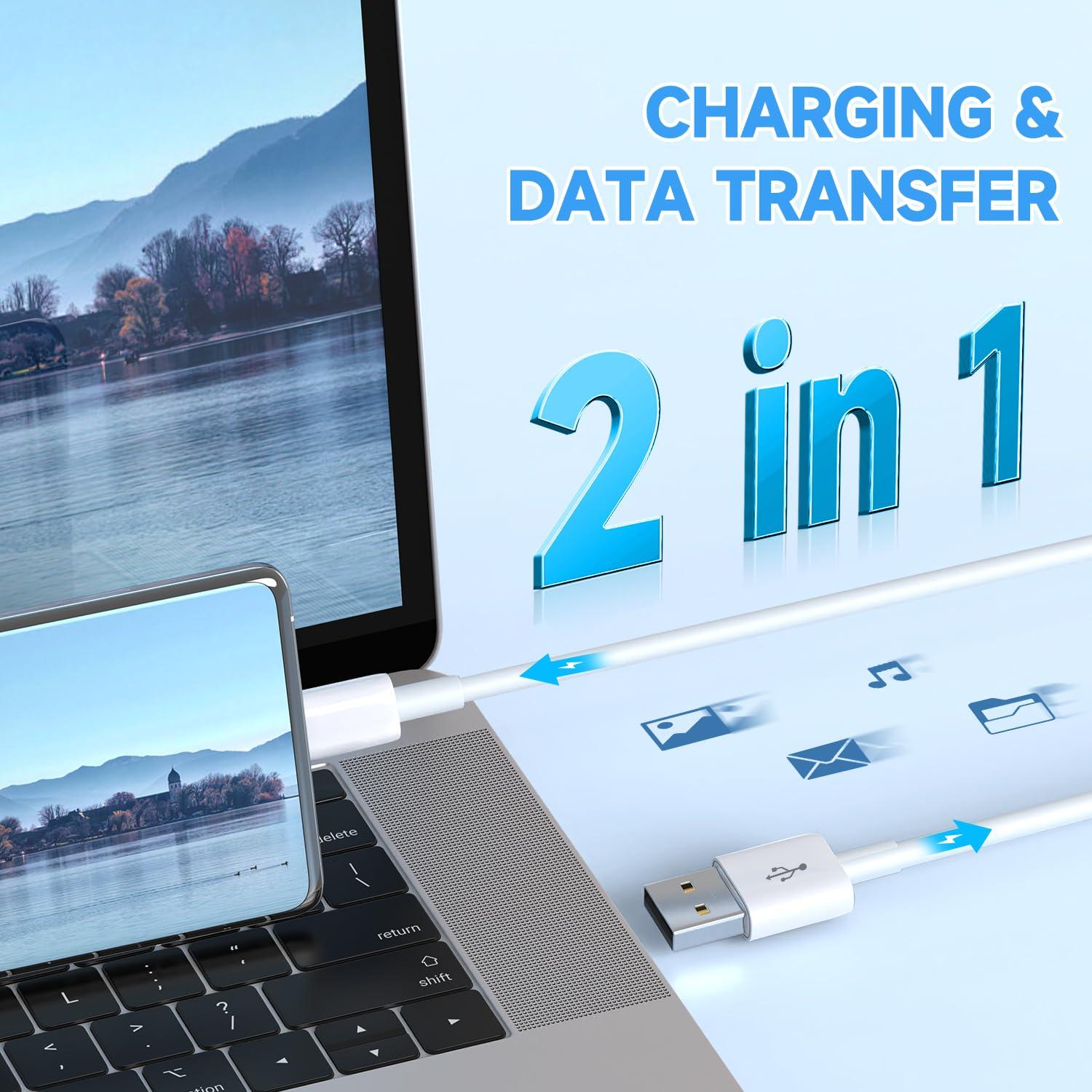 Paquete de 2 Cables USB A a USB-C 5M ANLINK para Cámaras