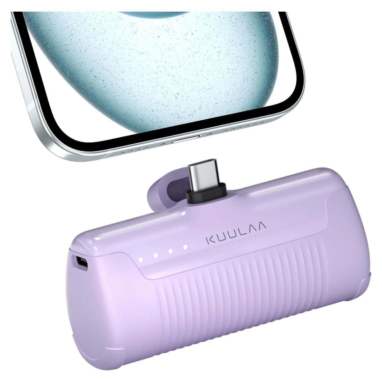Cargador Portátil Kuulaa 4500mAh USB-C para iPhone y Android