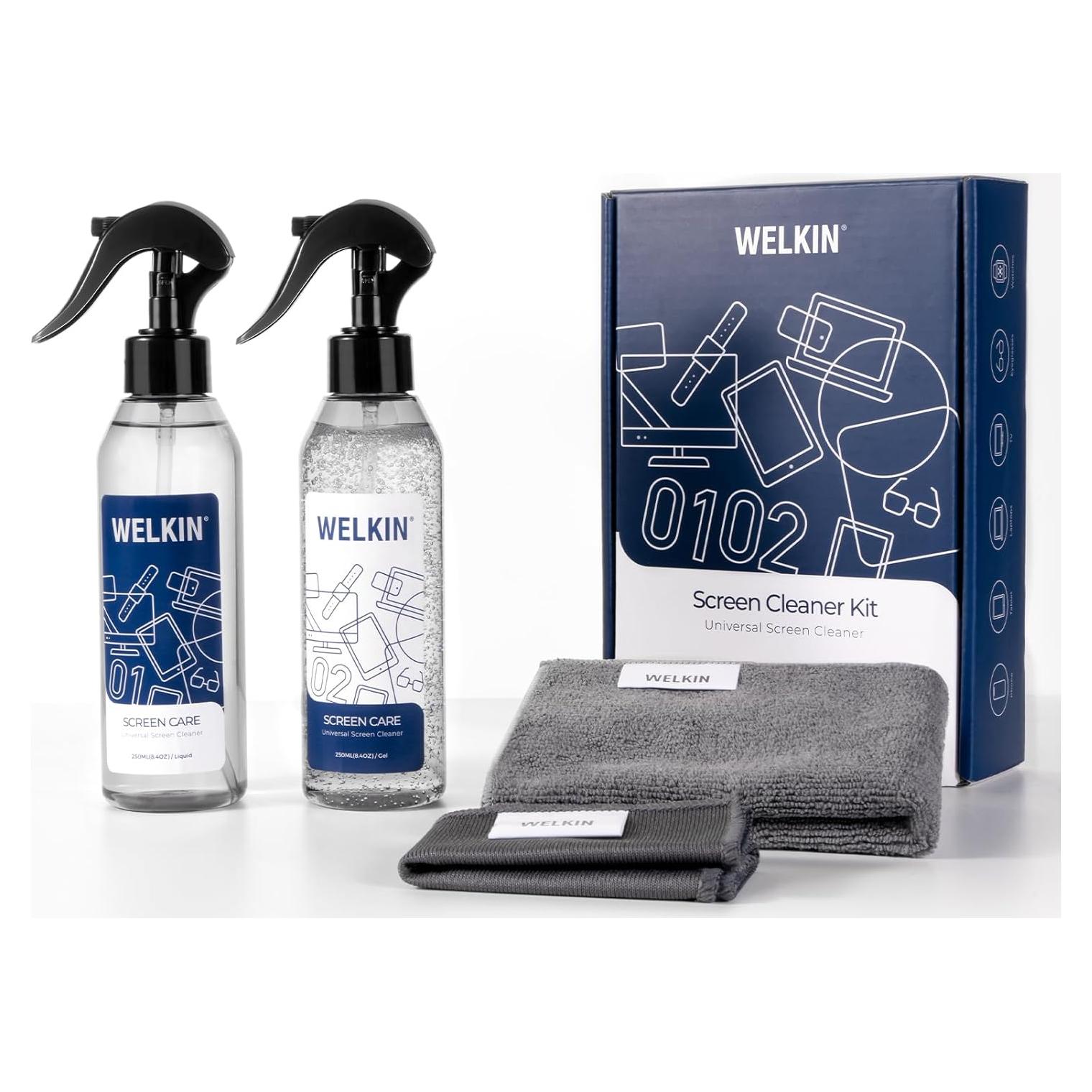 Gel Limpiador de Pantallas Welkin 200ml - Sin Rayas y Seguro