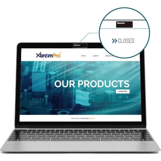 Cubierta de Webcam XtremPro Ultra Delgado Negro Plata 0.8mm