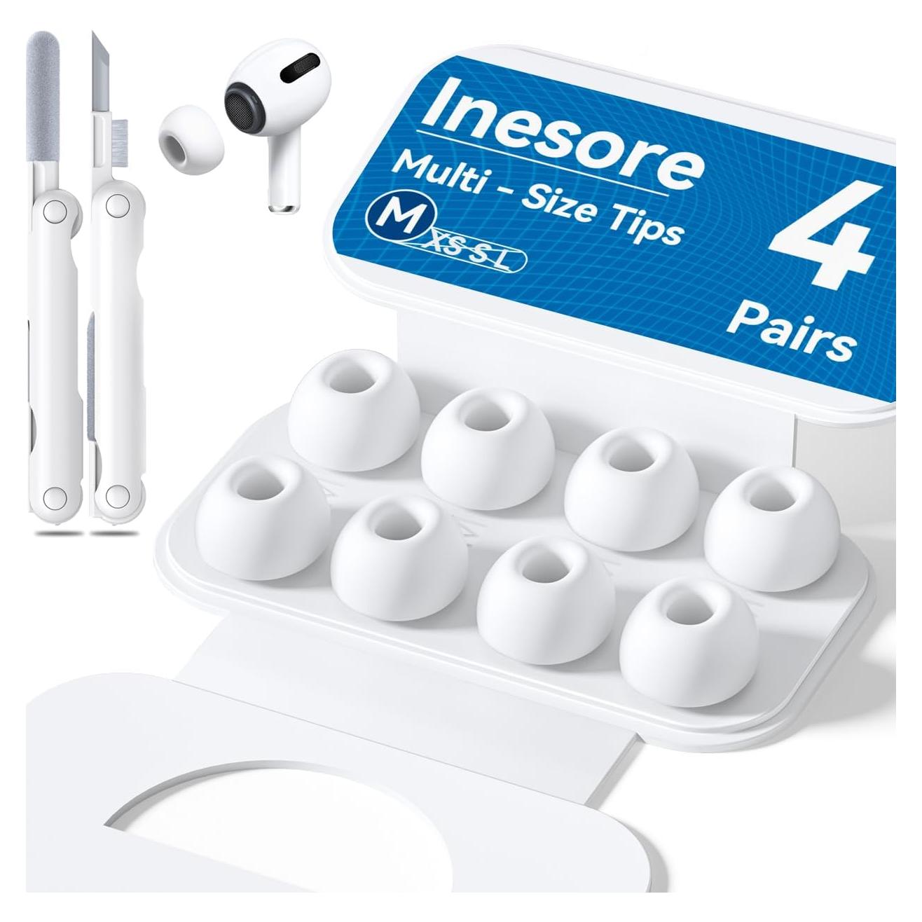 Consejos de Reemplazo para AirPods Pro Inesore - Tamaño M 4 Pares