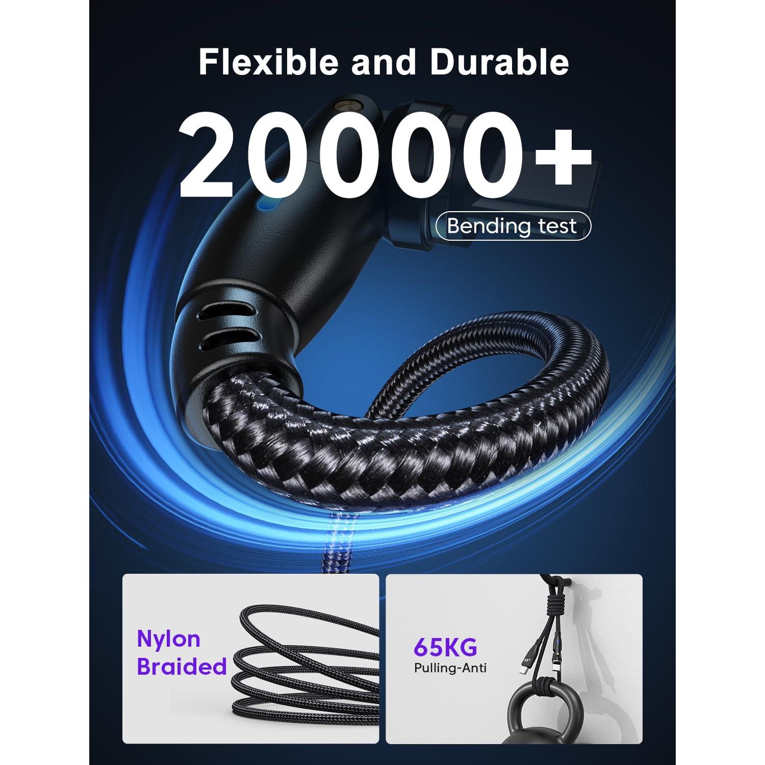 Cable de carga magnético A.S 360 Pro USB C 100W 2Pack 1m/1.8m