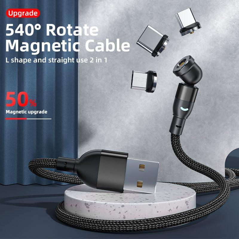 Cable de Carga Magnético 3 en 1 Bojianxin - 7 Piezas 0.5m a 3m