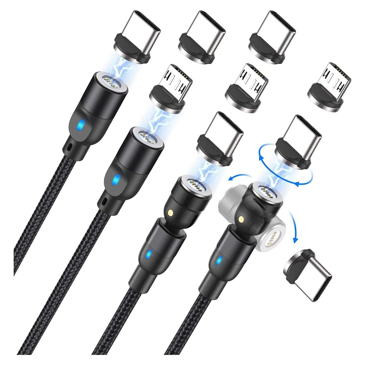 Cable de Carga Magnético A.S Gen2 1m y 2m Carga Rápida